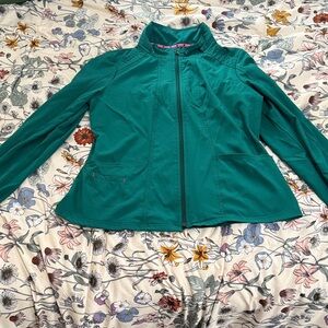 Heart and Soul Women's Hunter Green Scrub Jacket